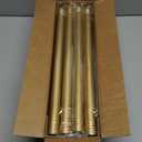 YaFex Curtain Rods 32-118 Inch, Heavy Duty 1 Inch Adjustable Curtain Rod for Windows, Gold Long Window Treatment Rods, Modern Design, Easy Installation