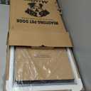 MIAOTONG 3-Flap Dog Door for Wall, Energy-Efficient Insulated Pet Door for Wall, Aluminum Lock Doggy Door for Wall,Steel Frame and Telescoping Tunnel Dog Doors (Pets Up to 220 Lb) -X-Large