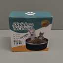 Dog Bowl, Stainless Steel Dog Food and Water Bowl with Non Slip Quiet Bottom, Easy to Clean, Dishwasher Safe, 64oz, Black