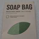 ZOMCHI 2 Pieces Bar Soap Saver Bags with Different Roughness, Exfoliating Soap Bags for Body Wash, Foaming Soap Holder for Shower (Mint)