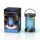 All in 1 Solar Bug Zapper Outdoor, Flame & Projection Mode, Auto/Manual Modes, 4200V Electric Mosquito Killer with High Powered, IPX5 Waterproof Rechargeable Fly Insect Trap for Patio Garden Yard RV