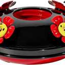 Upgraded Replacement Metal Base, Fits LaElvish Garden Hummingbird Feeders ONLY (Black - Yellow)