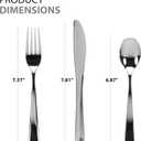 Plastic Cutlery Silverware Extra Heavyweight Disposable Flatware, Full Size Cutlery Combo, Polished Silver, 80 Forks, 40 Spoons, 40 Knifes, Value Pack 160 Count