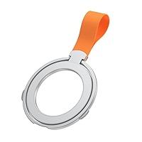 Mag safe Magnetic Phone holder Ultra thin Folding Desktop Rotating Silicone Hanging Strap Finger Ring Buckle holder,Silver