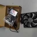 WHTech 120mm USB Fan with Temperature Controller & LED Voltage Display Speed Controller, 5V DC 120mm x 25mm, for Receiver DVR PlayStation Xbox Computer Cabinet Cooling