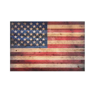 Empire Art Direct American Flag Digital Print on Solid Wood Wall Art, 24.00" x 36.00"