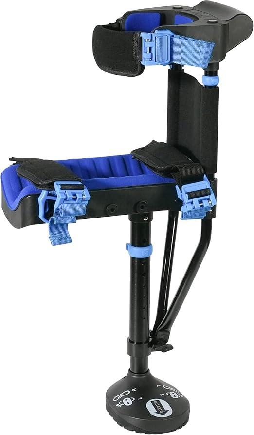Threemart Knee Crutch - Hands Free Crutch, Stable and Comfortable Peg Leg Crutch, Knee Crutches for Adults for Foot Surgery, Substitutes for Crutches and Knee Scooters, Your Ideal Walking Aid
