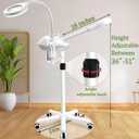 Professional Facial Steamer for Deep Hydration,2in1 Ozone Face Steamer with 5X Magnifying Lamp,Suitable for Home Use or Beauty Spa Deep Cleansing and Hydration
