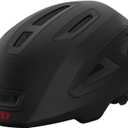 Giro Scamp II Youth Bike Helmet (Small, Matte Black/Red)