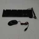 Gaming Keyboard and Mouse Combo, K1 RGB LED Backlit Wired Keyboard with 104 Key Computer PC Gaming Keyboard for PC/Laptop (Black)