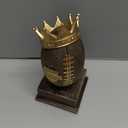 Quelay Tall Football Champion King Trophy for Football Sports Trophy Participation Winner Gift Goalpost Award
