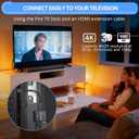 CAMWAY HDMI Audio Extractor 4K@30Hz 1080p - Work with Fire TV Stick to TV HDMI and Soundbar Optical - Support 5.1 Surround DTS/Dolby, No Audio Lag HD HDMIOptical Adapter, Plug and Play [No ARC/eARC]