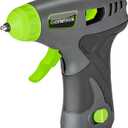 Genesis GLGG08B Cordless Hot Glue with Glue Sticks, Rechargeable Removable Battery, Rapid Heat-Up, Charger and 2 Year