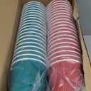 MUCHII 16 oz Paper Coffee Cups, 90 Count Multicolor Disposable Insulated Ripple Paper Cups for Hot Chocolate and Tea