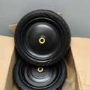 13 Inch Solid Rubber Tires, 4.00-6 Tire Flat Free with 5/8" Bearings, 2.17" Offset Hub for for GOR Garden Carts, Garden Wagon Carts, Trolleys, Hand Trucks and Utility Cart(2 Pack)
