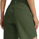 Willit Women's Athletic Running Shorts 5" Quick Dry Workout Hiking High Waisted Active Gym Exercise Zipper Pocket, XL