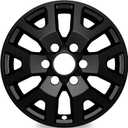 4-Pack 17 inch Wheel Skins Compatible with Toyota Tacoma SR5 2024 2025 2026, Fits 17" Alloy Wheel OEM#42611-AK011, Bright Black Color Wheel Cover