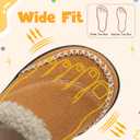LeIsfIt Toddler Slippers Boys Girls Moccasin Slippers Kids Warm Slip-On House Shoes with Non-Slip Sole for Indoor & Outdoor (7-7.5 Toddler, Brown)