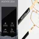 ANYLUV Reading Glasses Men Women Blue Light Blocking, Premium Mens Reading Glasses Al-mg Frame with Spring Hinge Anti Glare