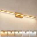 VOLISUN Modern Bathroom Vanity Light 48 inch, 30W Dimmable 5CCT Led Bathroom Light Fixture Over Mirror, Brass Bar Vanity Light for Bathrooms Mirror Cabinets Bedroom-ETL Certificated