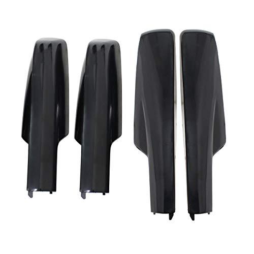 NewYall Black Roof Luggage Cargo Rail Rack End Cap Protection Cover Shell Trim for Toyota Highlander 2001-2007