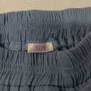 GORLYA Girls A-Line Elastic High Waist Pleated Swing Maxi Skirt with Pockets for 4-14T (Blue)