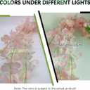 24 Pack Light Pink Wisteria Hanging Flowers Garland, 3.77 Feet Artificial Flower Vines, Fake Wisteria, Artificial Vines Hanging Garland for Backdrop Outdoor Yard Garden Decor