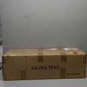 Gollense Portable Sauna for Home 2 Person Steam Tent with 2 Folding Chairs, Full Size Large Foldable Indoor Steam Box for Relaxation, Steamer NOT Included, Sliver (Silver)