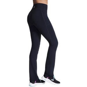 Skechers Women's Go Walk High Waisted Pant Joy  4-Way Stretch, Moisture-Wicking, Layered Waistband (Large, Black)