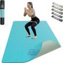 HAPBEAR Large Yoga Mat - 72"x36"x6mm (1/4 inch), Extra Wide Non-Slip Exercise Mat for Home Workout, Yoga, Pilates & Stretching, Durable, Includes Carry Bag