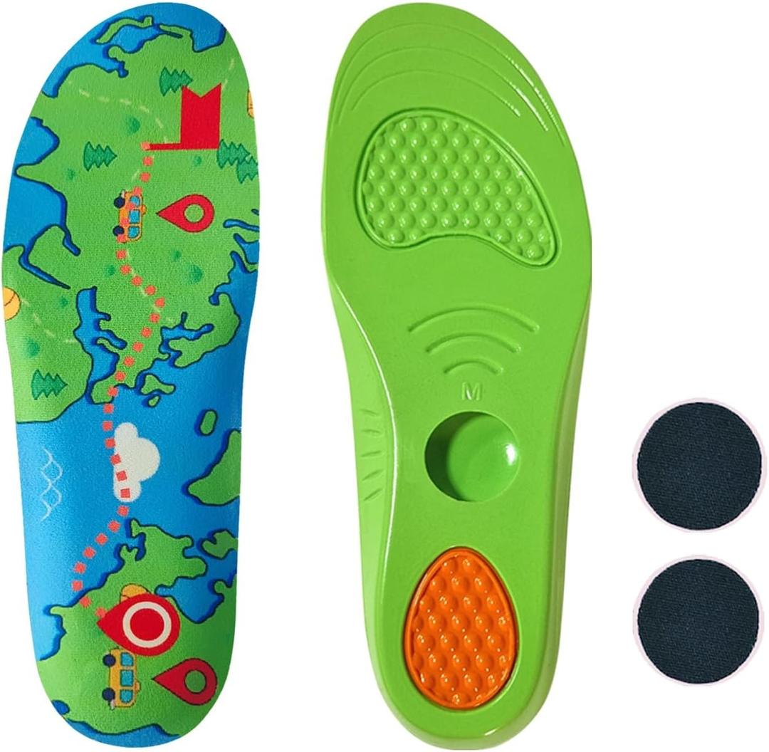 Shoe Insoles for AirTag Hidden Tracker Compartment, Trim-to-Fit Security Insert for Kids, Adults & Elderly