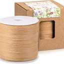 Whaline 229 Yards Raffia Paper Ribbon Christmas Kraft Craft Packing Paper Twine Festival Gift Wrapping DIY Crafts Ribbon for Decoration and Weaving, 1/4 inch Width