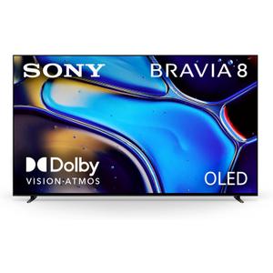 Sony 55 Inch OLED 4K Ultra HD TV BRAVIA 8 Smart Google TV with Dolby Vision HDR and Exclusive Features for PlayStation 5 (K-55XR80)