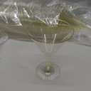 Cashger 50 Pack Plastic Martini Glasses 5 Oz Mini Dessert Cups Clear Cocktail Glasses with Cocktail Sticks Clear Short Stem Shot Glasses for Party Wine, Desserts and Appetizers
