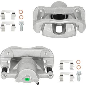 Front Disc Brake Caliper Assembly with Bracket fit for 2003-2012 Honda Accord, 2001-2003 CL, 2004-2014 TSX, 1999-2008 TL, Front Right and Left Caliper set with 2PC, 19-B2584 19-B2585