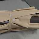 JEAREY 9 ft Half Outdoor Patio Umbrella w/Crank, Beige
