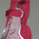 SlowTon Dog Raincoat, Adjustable Dog Rain Jacket Clear Hooded Double Layer, Waterproof Poncho with Reflective Strip Straps and Storage Pocket for Small Medium Large Dogs Puppies(FU S)