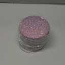 Leuhiove Bling Jewelry Organizer, Glitter Small Jewelry Storage Box Earring Holder for Women, 5-Layer Rotating Travel Jewelry Tray Case for Rings Bracelets, Shiny Gift for Women Teen Girls (Pink)