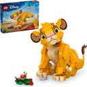 LEGO Disney Simba The Lion King Cub Building Toy - Collectible Play & Display Set - 6 Year Old Girl & Boy Birthday Gift - Detailed Model of Disney Simba - 43243