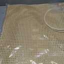 Leinuosen Pressed Cane Webbing Rattan Seat Repair Kit 24"x24" Mesh 8.2 Feet of #8.5 Spline & 5 Wooden Wedges for Home Decor Projects Furniture Caning Chairs Cabinets Beds