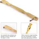 4 x Bamboo Back Scratcher,100% Natural Bamboo Back Scratchers for Itching Relief,Strong & Sturdy 17 inches
