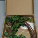 4Pcs Realistic Artificial Greenery Stems - 43" Faux Branches for Vase,Tall Fake Plants Ficus Twig for Wedding Vase Filler Shop Home Decoration