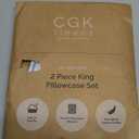 King Pillow Cases Set of 2 - Ultra Soft Hotel Quality Pillowcase Covers - Comfy, Cozy & Wrinkle Free - Shrinkage and Fade Resistant - Machine Washable Pillow Protectors - 2 Piece Set - Blue Stripes 2