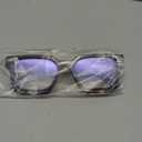 livho Oversized Blue Light Blocking Glasses for Woman - Rectangle Fashion Glasses for Computer, Chic Preppy Frame