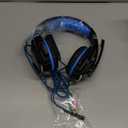 BENGOO G9000 Stereo Gaming Headset for PS4 PC Xbox One PS5 Controller, Noise Cancelling Over Ear Headphones with Mic, LED Light, 7.1 Surround Sound, Soft Memory Earmuffs for Nintendo Xbox Series X|S (Blue)