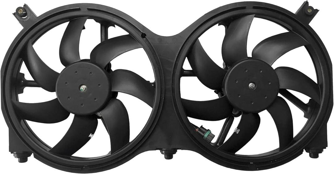 PartsFlow Radiator and Condenser Cooling Fan Without Control Module for 2014-2019 Infiniti QX60 for 2013 Infiniti JX35 for 2013-2018 Nissan Pathfinder 621-586