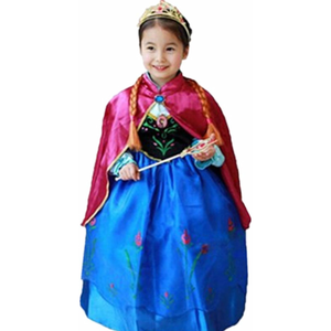 DreamHigh Halloween Princess Anna Costume Girl's Dress With Cape