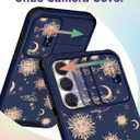 Buleens for Samsung Galaxy S23 FE Case 6.4 Inch - with Ring Stand & Camera Cover Cute Designed Women Girls Sun Moon Stars for Samsung S23 FE Case Compatible with Magsafe