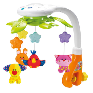 Baby Crib Mobile with Music and Lights - Rotating Musical Mobile for Crib with Star Projector, Calming Lullabies, Nature Sounds - Nursery Crib Toys for Newborn Boys and Girls Ages 0-5 Months