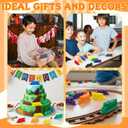 2 x BreezeHug 10 Pcs Mini Train Christmas Stocking Stuffers 3D Printed Train Models Retro Steam Locomotive Figurines for Birthday Party Favor Decor